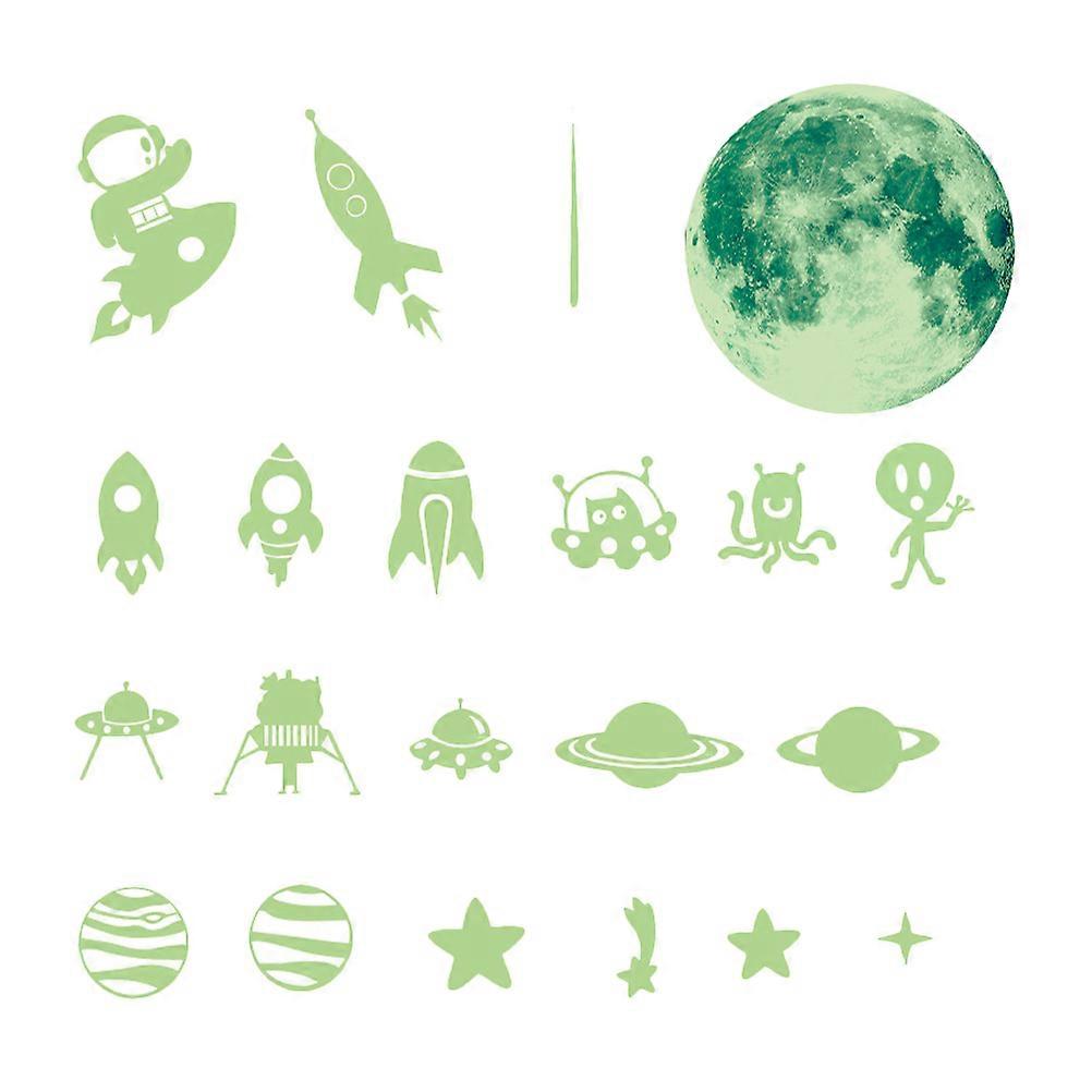 Glow In The Dark Luminous Stickers For Nursery Nighttime 28x28cm 1 Set PVC