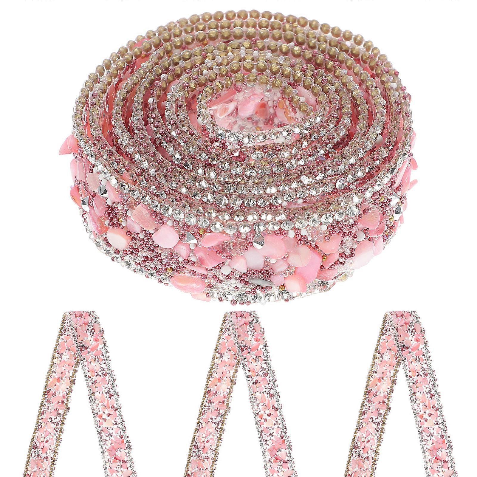 Multi-Function Rhinestone Ribbon For Party Decor Ideal For Women With Colorful Attributes And 1 Roll
