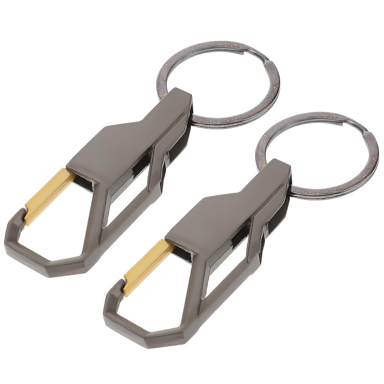 Metal Key Chain 2Pcs Practical Design For Keys Bags In Multi Color Made Of Zinc Alloy