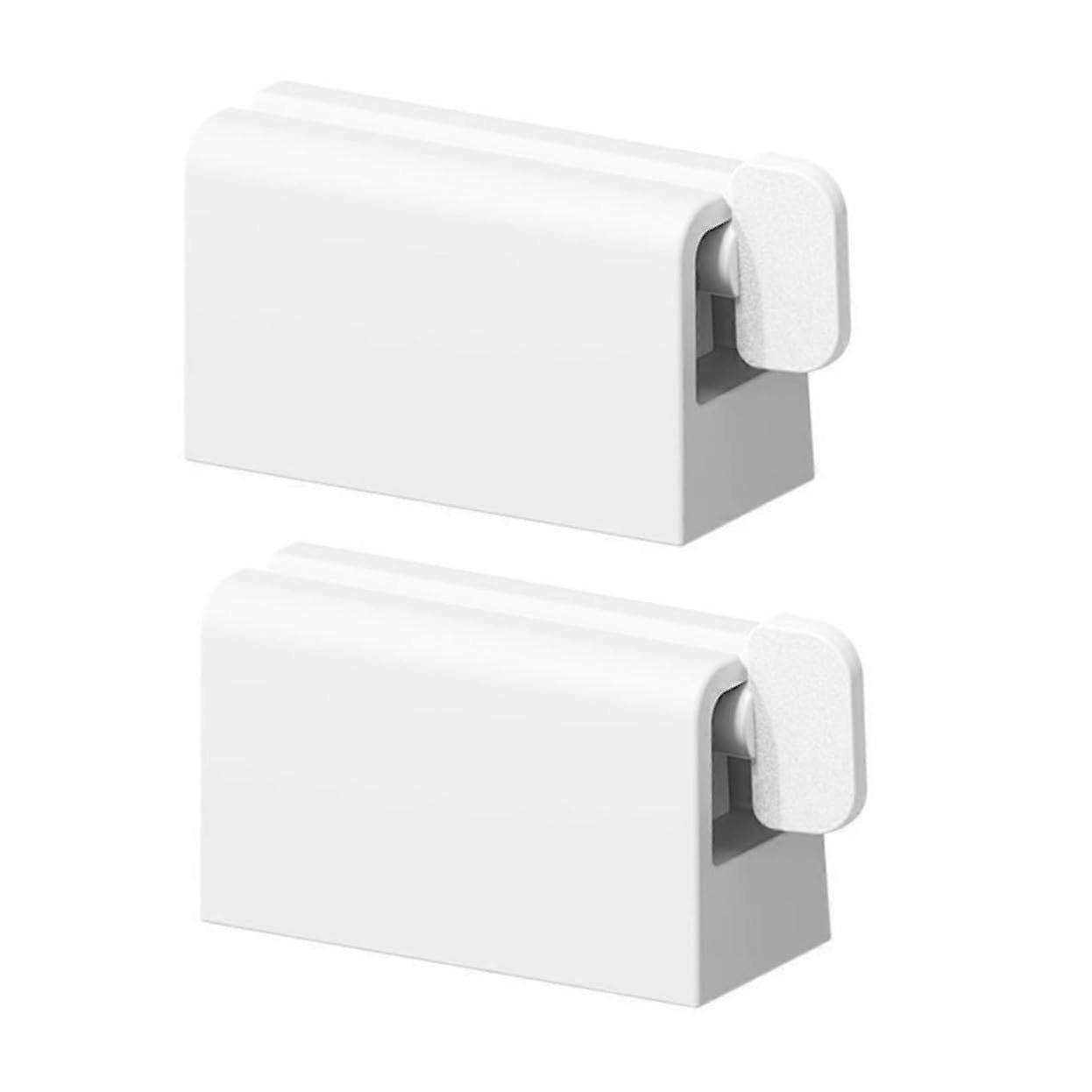 Automatic Toothpaste Extruder Squeezer 2-Pack Space-Saving Durable Design for Toothpaste and Cream Tubes in Bathroom
