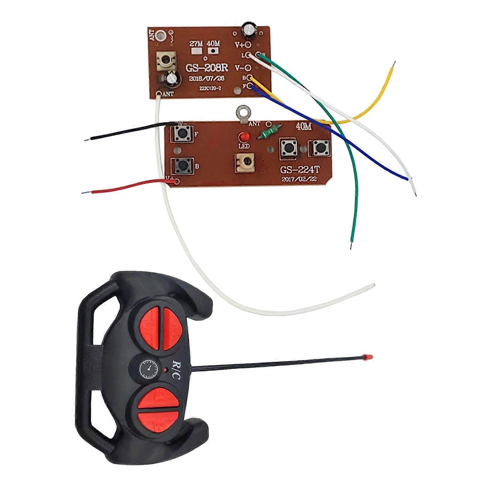 RC Remote Control Receiver Board with Indicator Light Circuit for RC Car Spare Parts, Compatible with Various Models