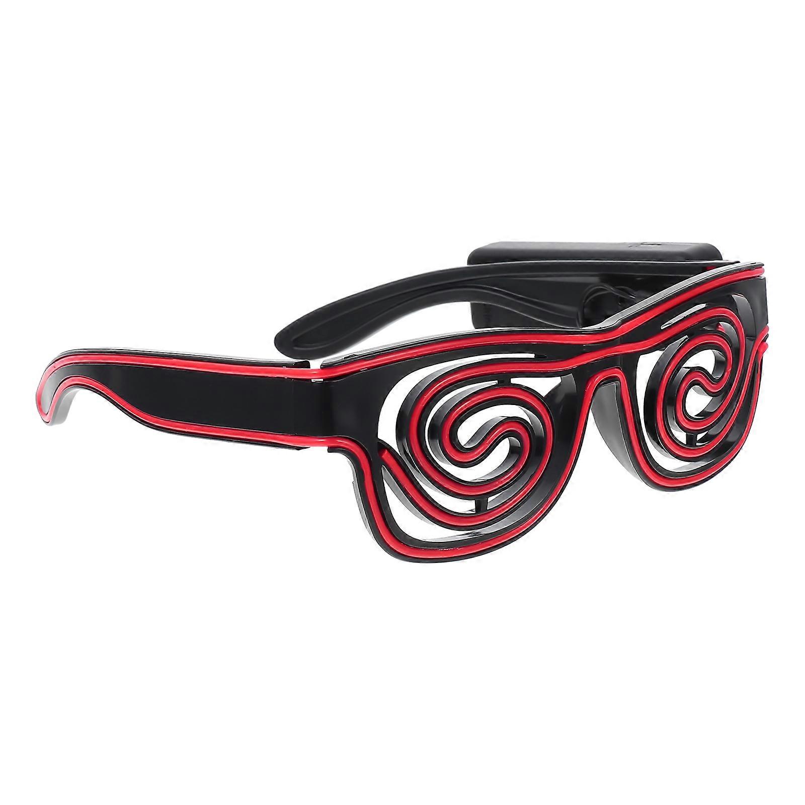 Cool Looking Luminous Glasses 1Pc Party Accessory Spiral Shape Made Of PE