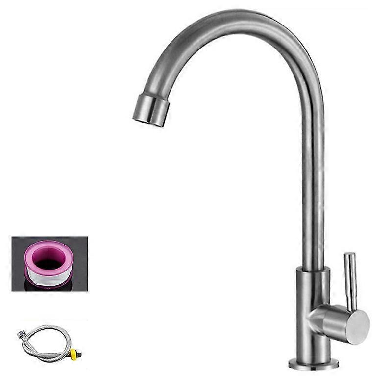 304 Stainless Steel Kitchen Rotatable Sink Faucet
