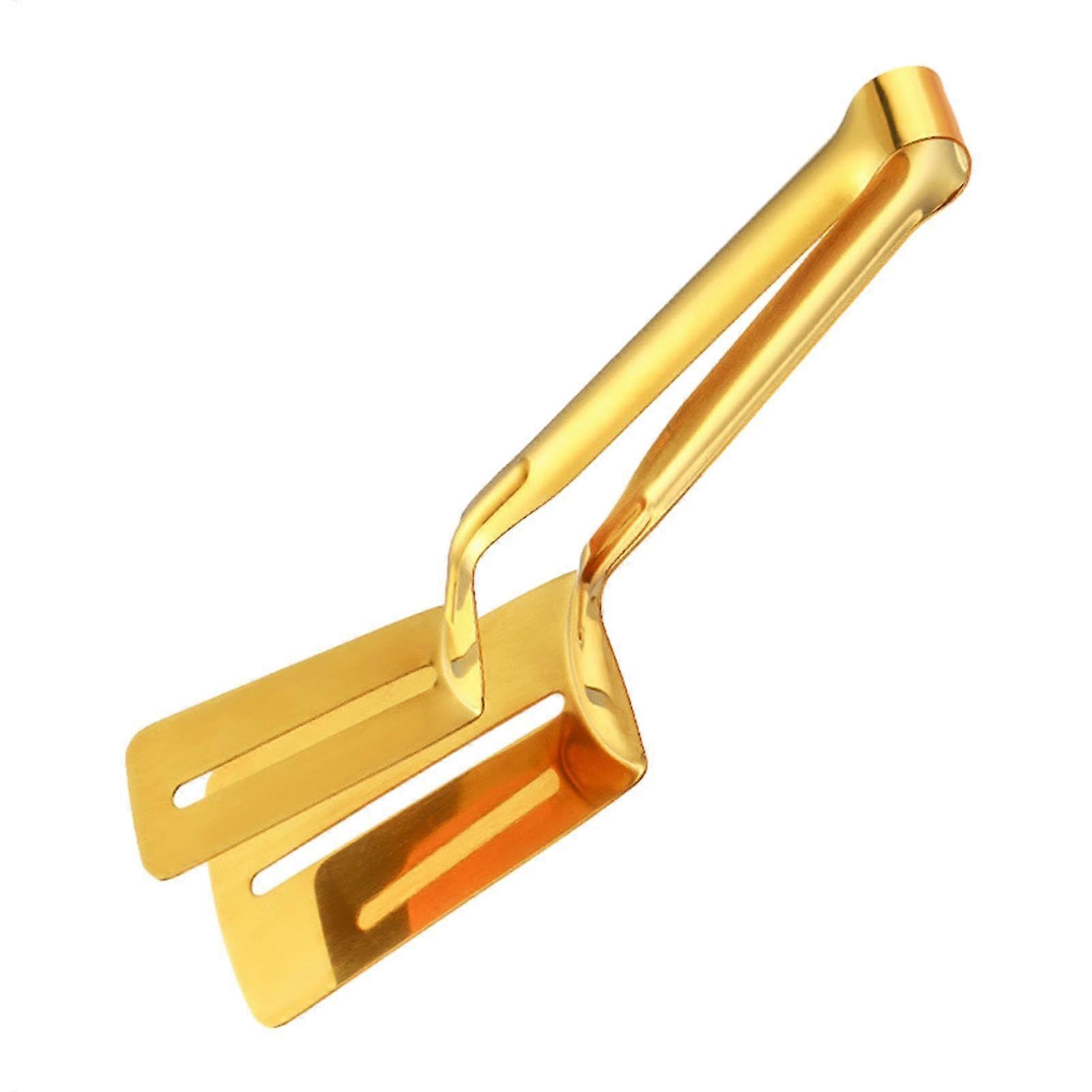 Spatula Tong for Turning Stainless Steel Double Spatula Flipper 32cm Grill Spatula with Ergonomic Handle for Fish and Steak