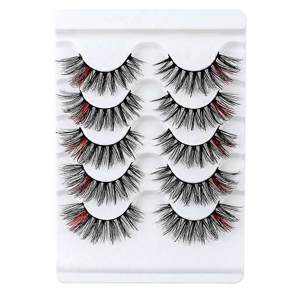 5 Pairs Dense False Eyelashes for Makeup