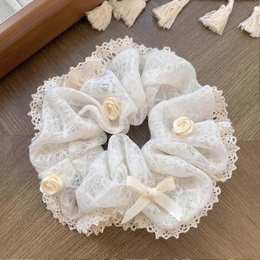 Women Lace Elastics Hair Band Scrunchies Hair Ties Lady Ponytail Holder