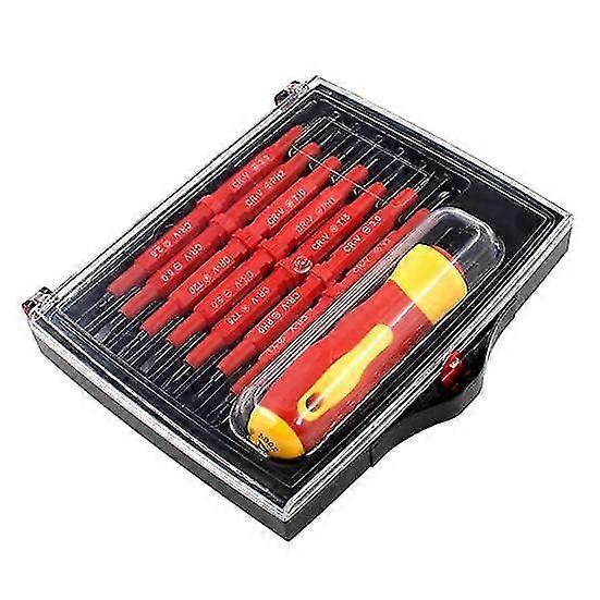8Pcs Slotted Cross Double Head Precision Insulated Electrical Screwdriver Set