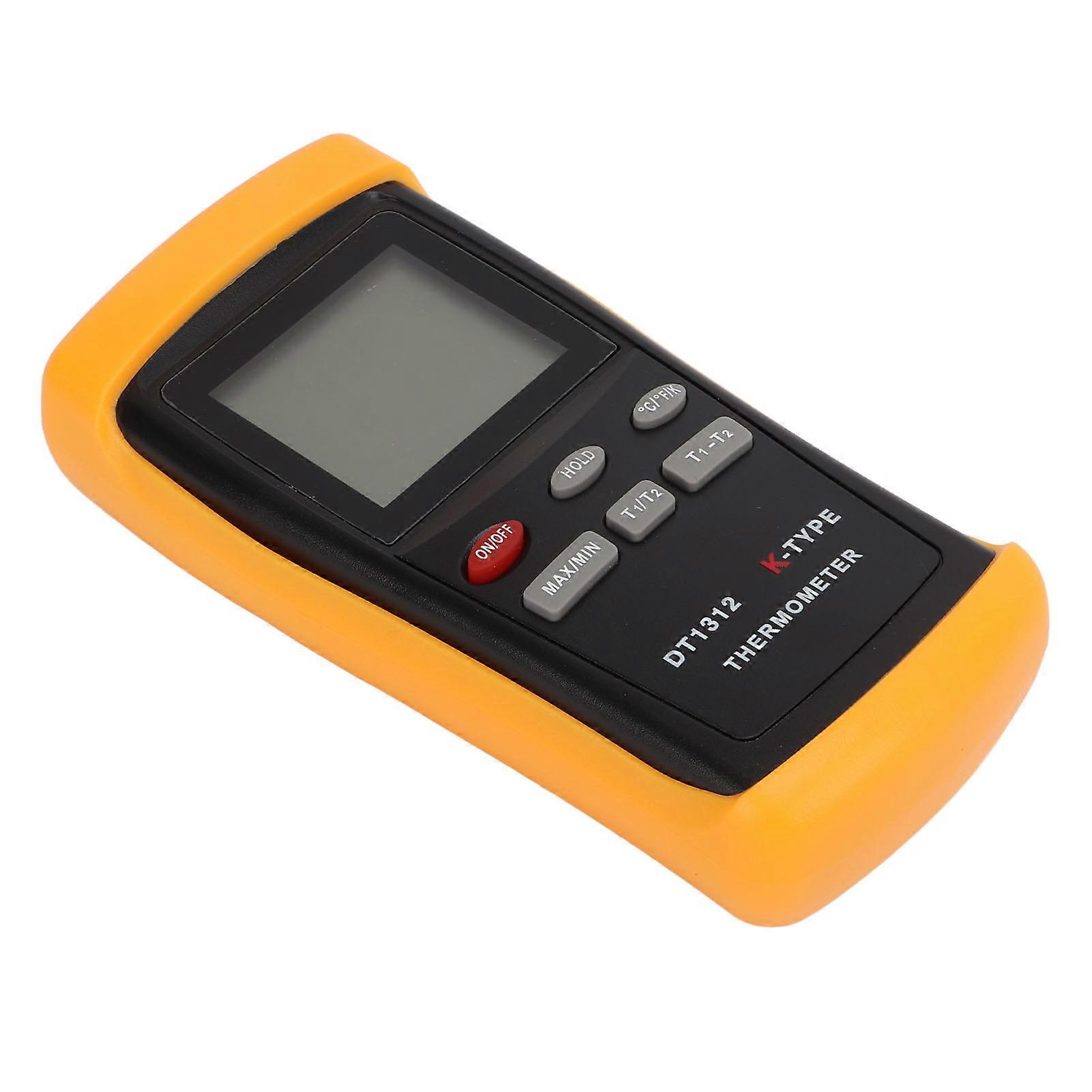 Digital Thermometer High Accuracy Measurement Multi Function Low Power Consumption 2 Channels Thermometer for Industry