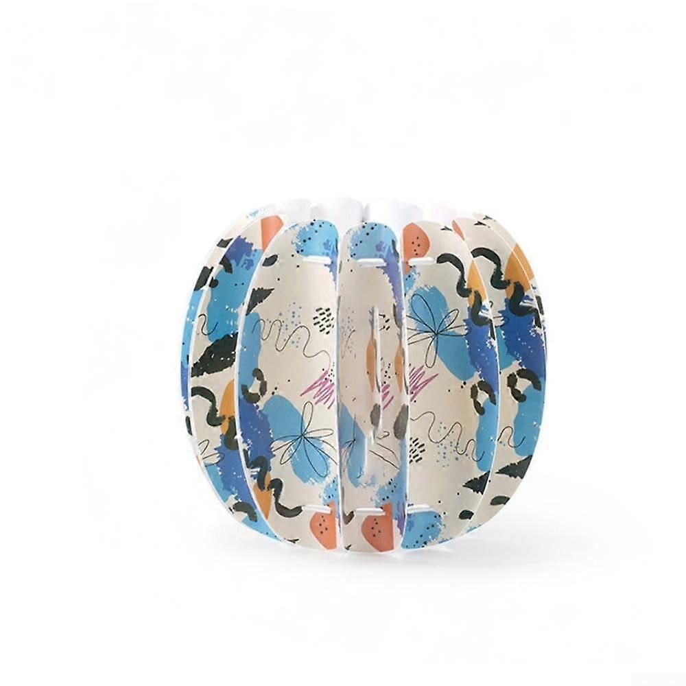 Camping Light Diffuser Portable Waterproof Lamp Shade Winter Melon Design for Tent Blue 115x120mm Accessory