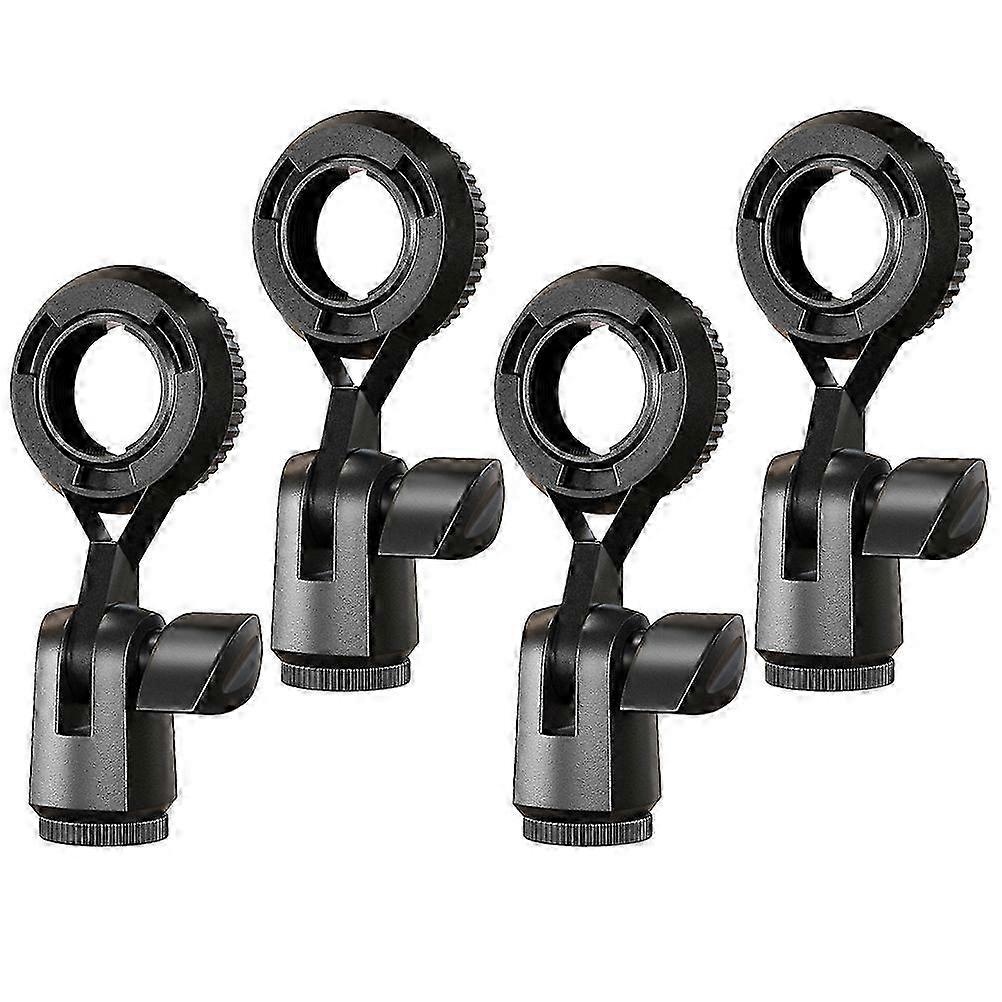 Mic Stand Clip Attachment With Standard Threaded Connection Ideal For Lectures And Presentations9.00X4.00X2.00CMBlack SZRH A-D