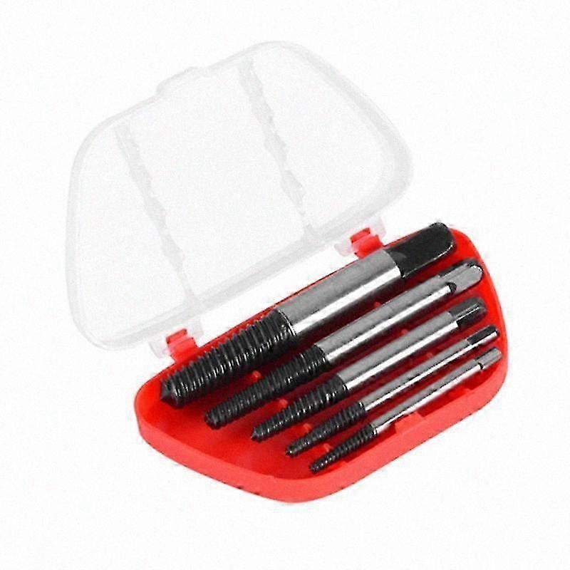 5 Pieces of Broken Screw Extractor Bit Set Carbon Steel Double-Sided Screw Pulling Center Bit Hardw