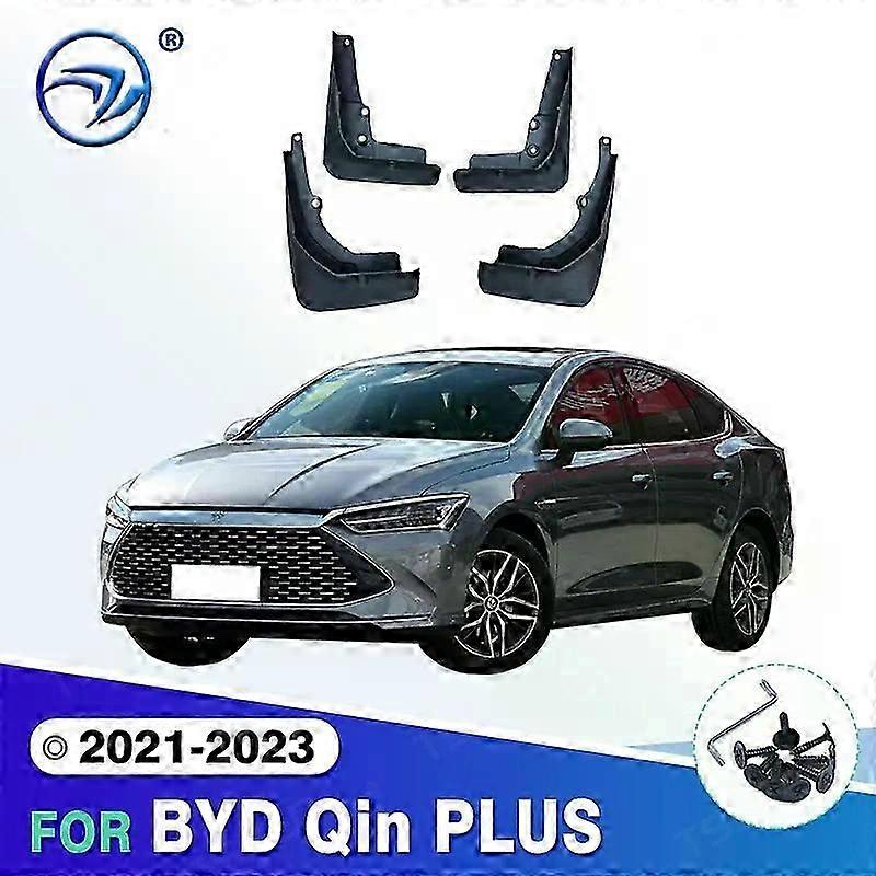Compatible MudFlaps For BYD Qin PLUS 2021 2022 2023 Mudguards Mud Flaps Splash Guards Front Rear Wheels Fender Car Accessories 4Pcs