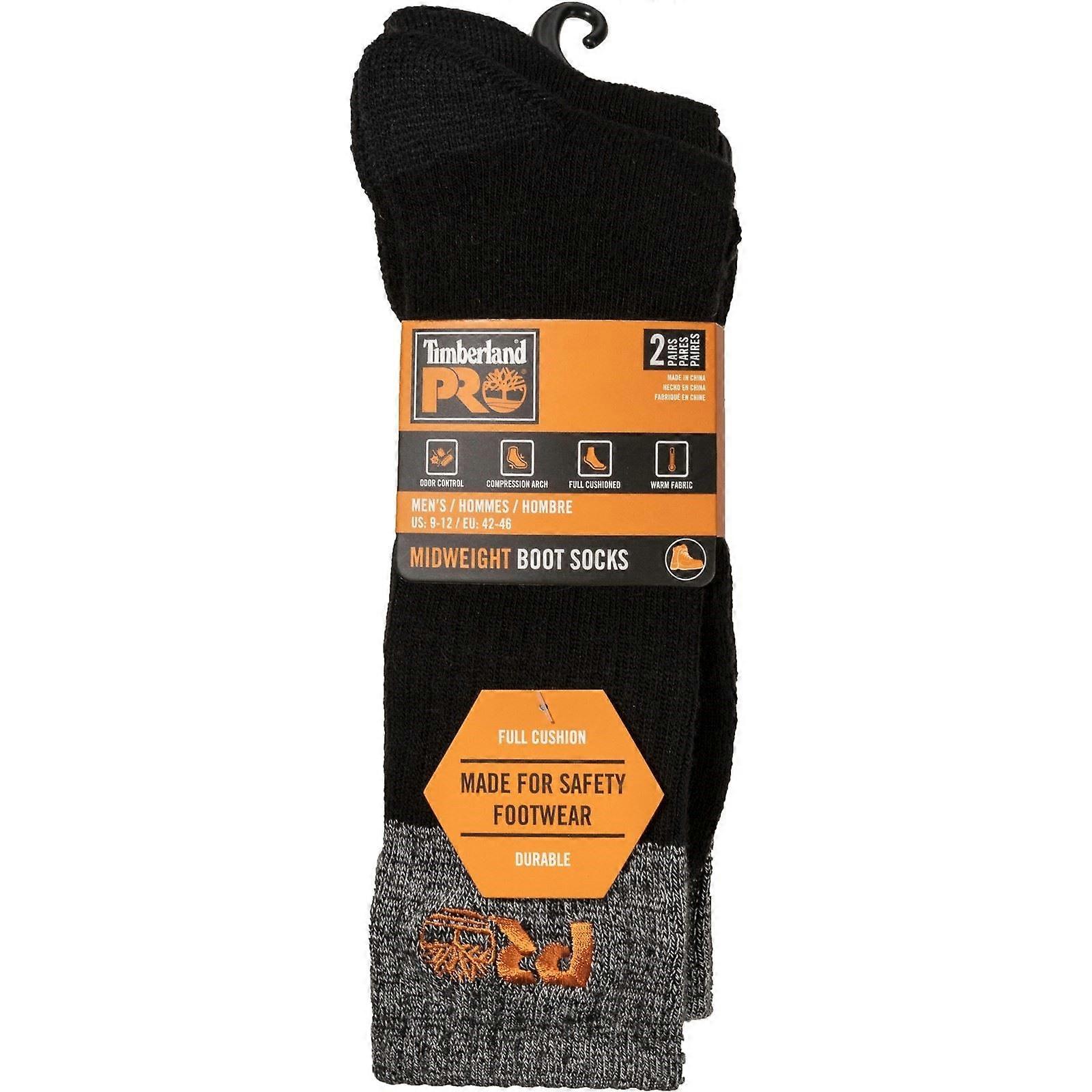 Timberland Pro Colour Block Men's Black Work Socks - L