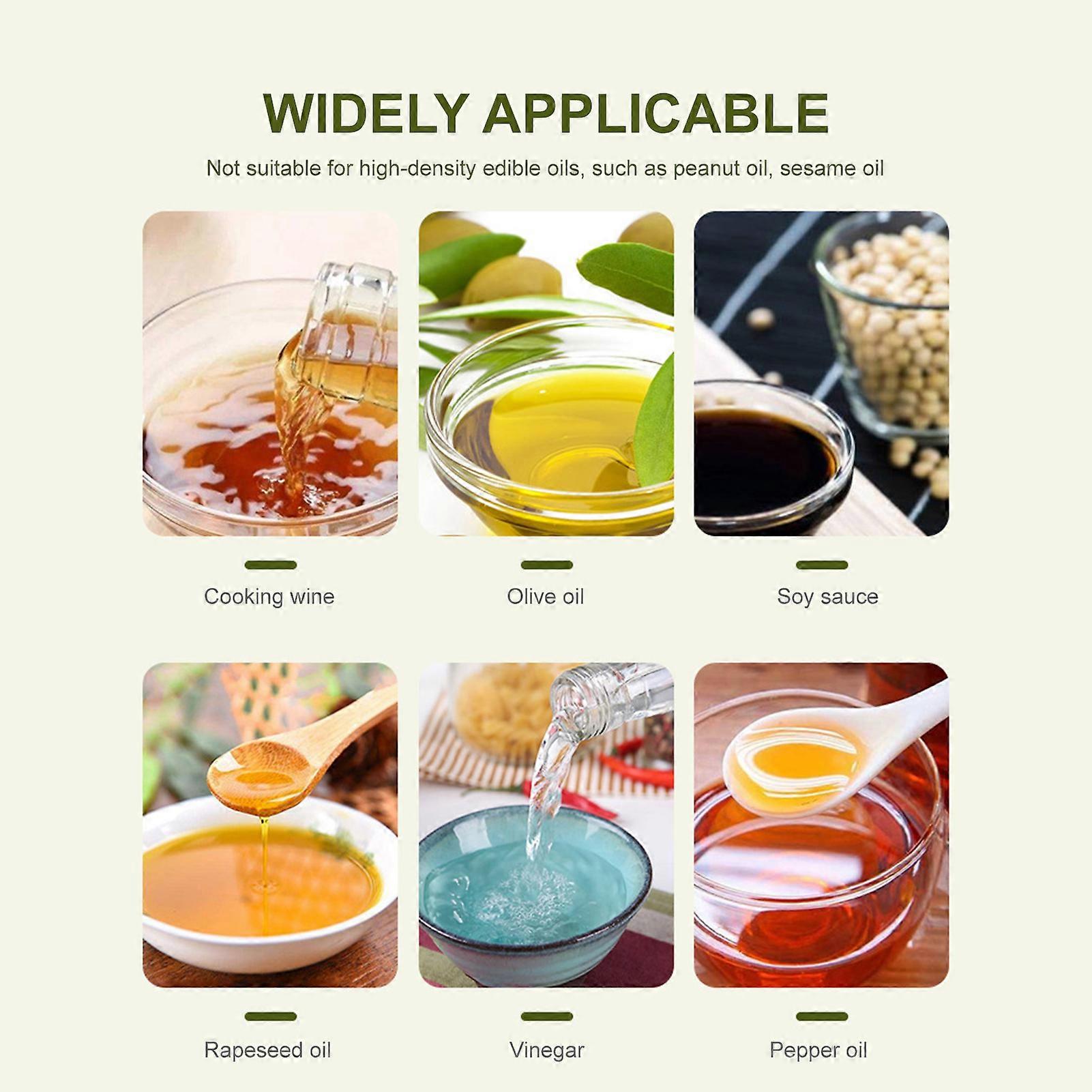 210mL Black/White Oil Sprayer Bottle Refillable Cooking Dispenser