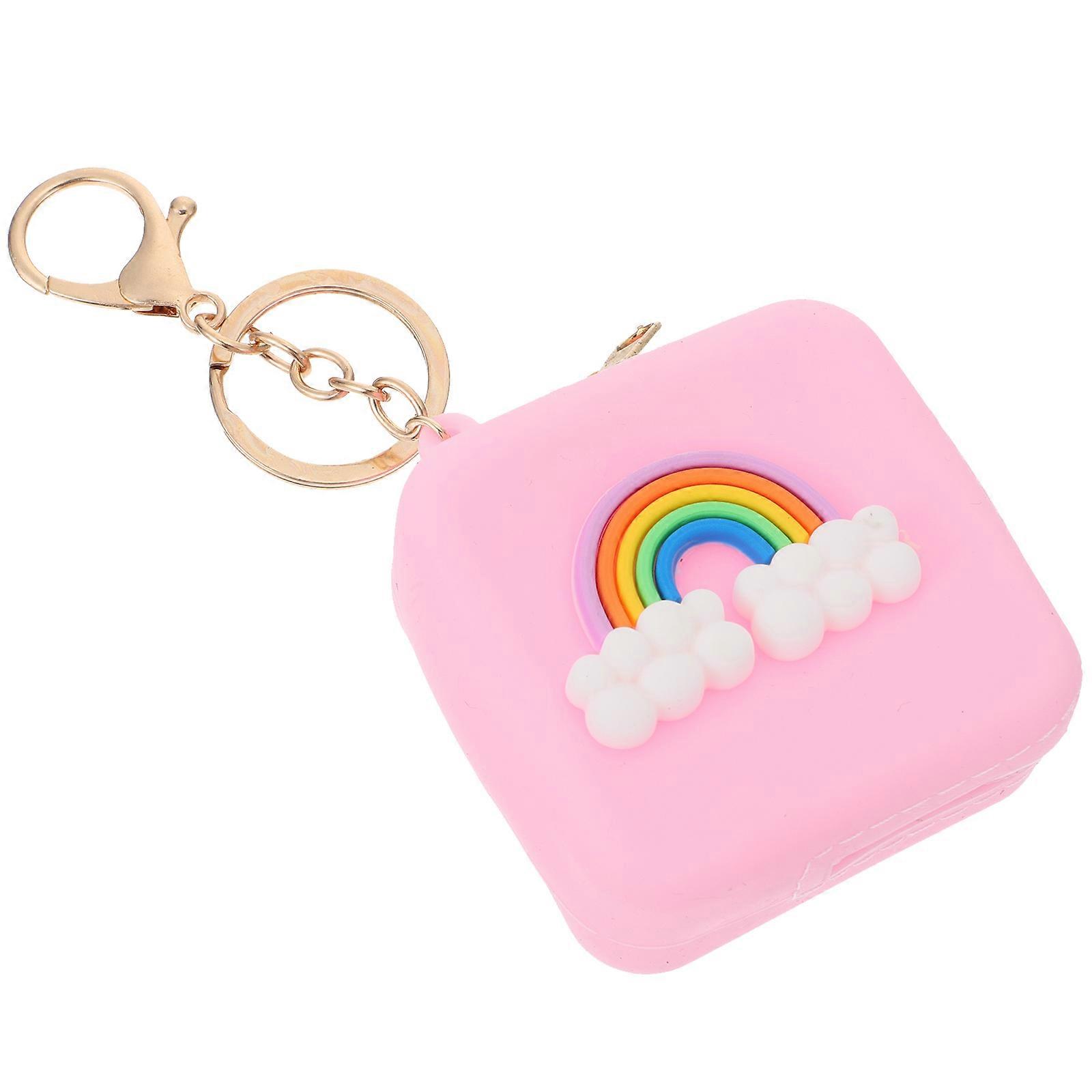 Silicone Earphone Storage Bag with Keyring for Travel 2Pcs