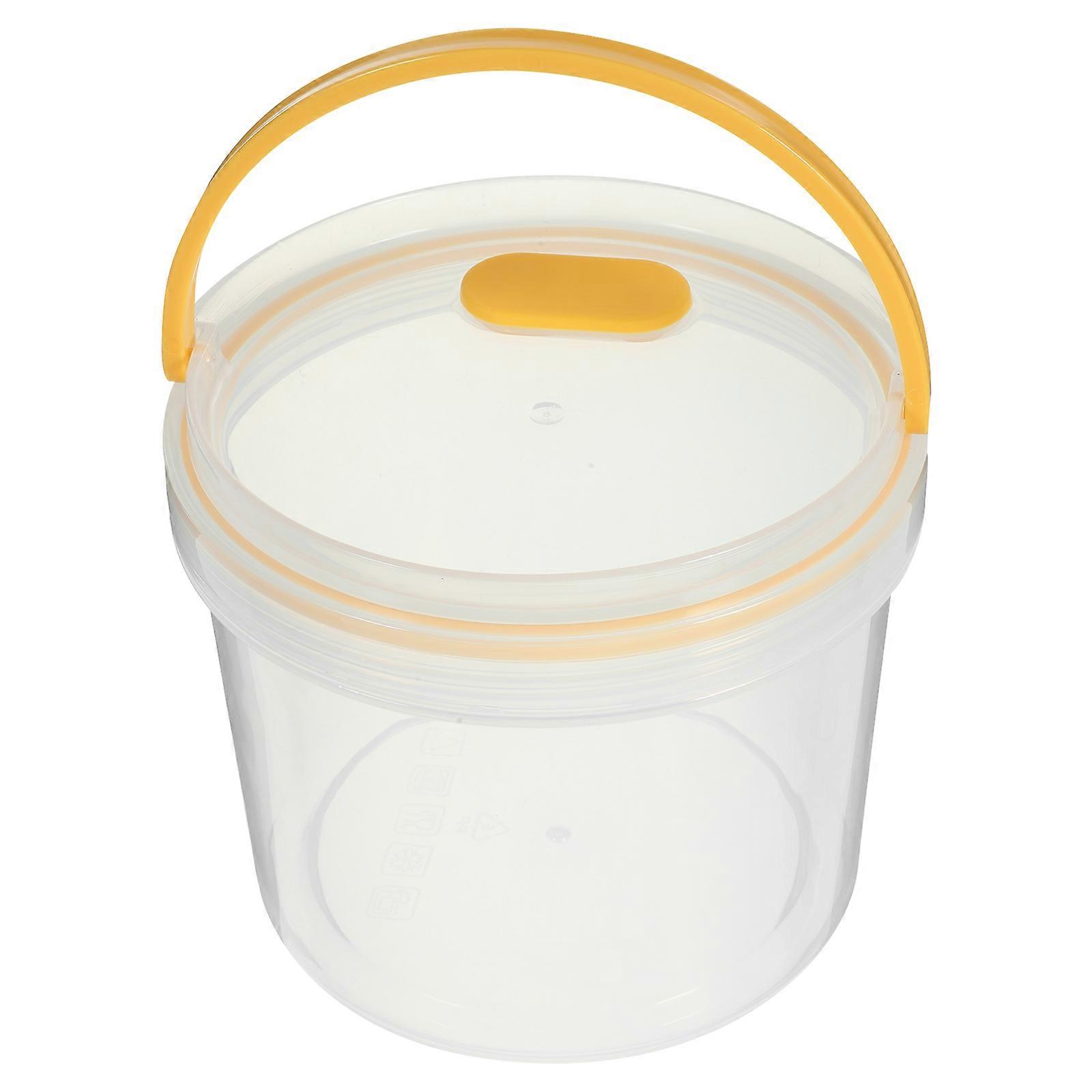 Transparent Plastic Food Storage Containers with Sealing Lids for Home Use Airtight Dry Fruit Jar Small