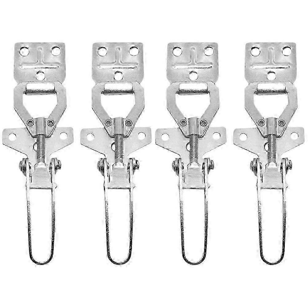 4pcs Silver Beehive Box Buckle Connector & Pull Latch for Beekeeping 13.5x3.8x1cm