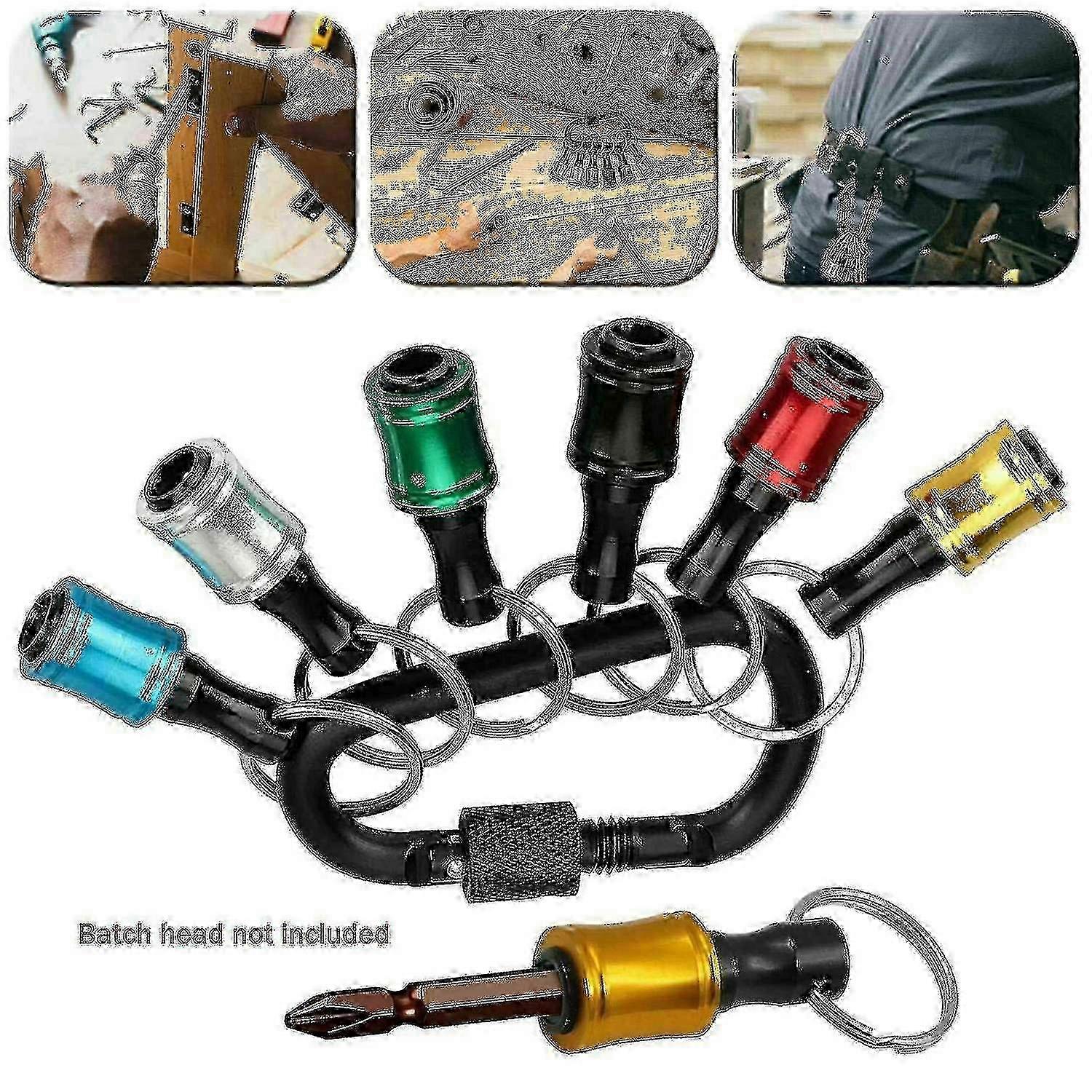 6-Piece Hex Shank Screwdriver Bit Holder Extension Bar Set for Tough DIY & Professional Use