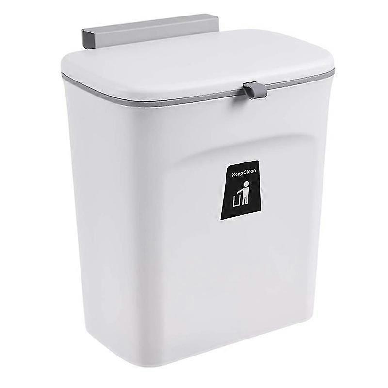 Kitchen Compost Bin for Counter Top or , Hanging Small Trash Can with Lid,Mountable Indoor Compost Bucket(C)