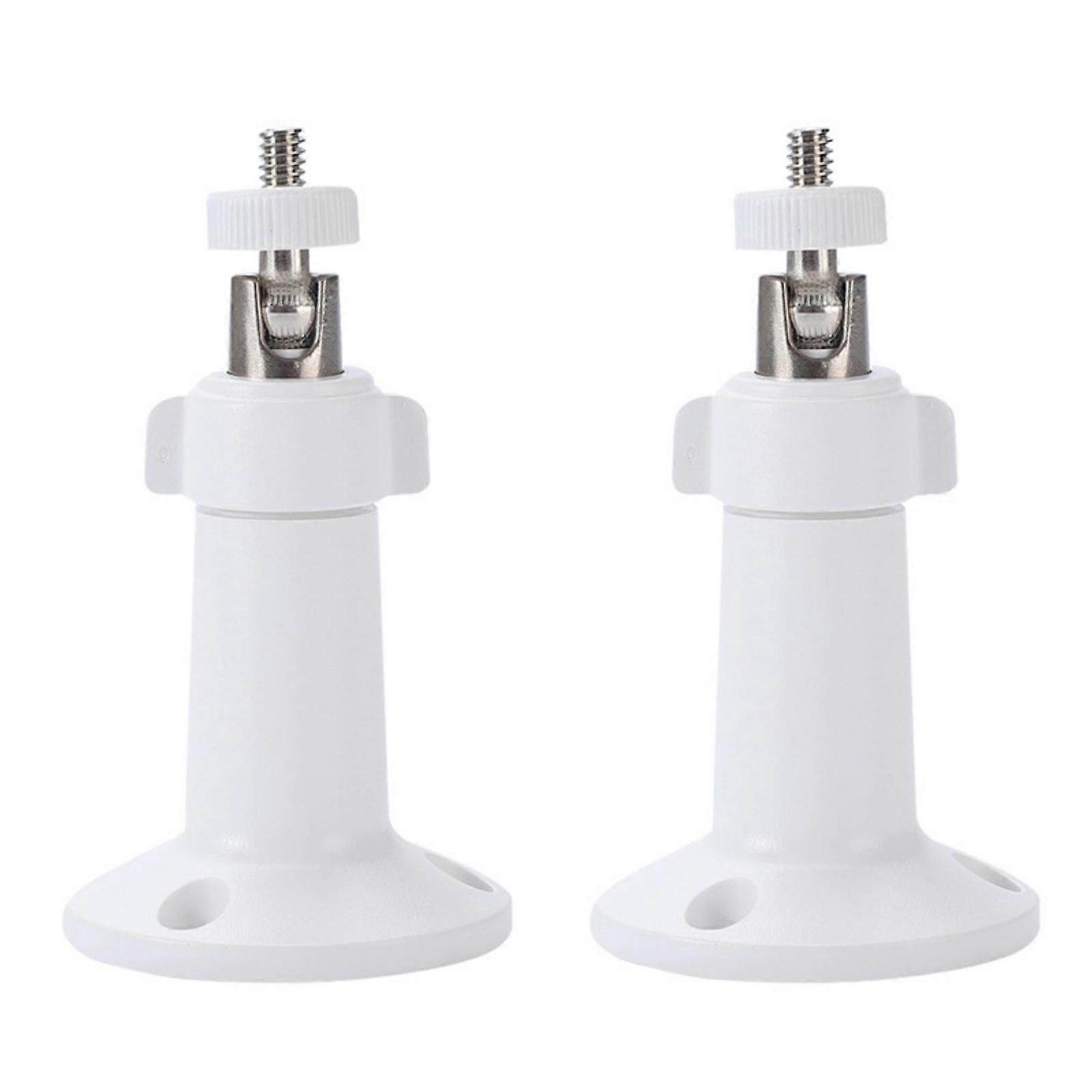 Surveillances Camera Stand 360 Adjustable Rotation CCTV Camera Bracket For Wall Mount Ceiling Or Desktop Use  White