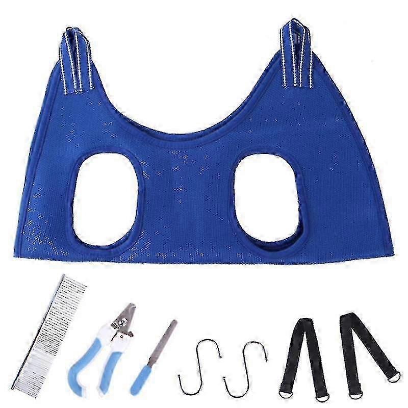 Pet Dog Grooming Hammock Harness With Nail Clippers, Trimmer, Nail ...