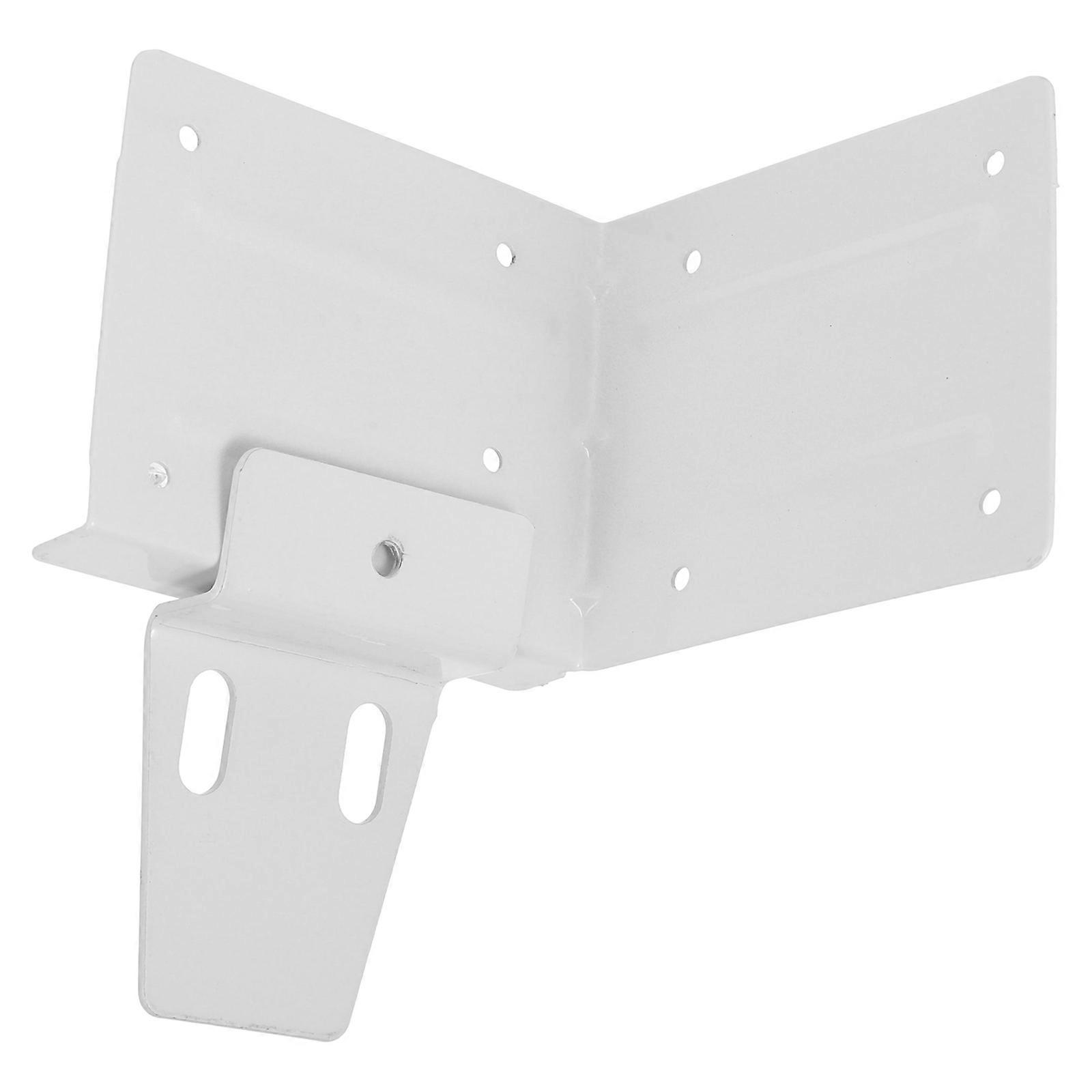 White Iron Corner Brackets for Home Decor with Invisible Design and Spacesaving Features 2 Pcs