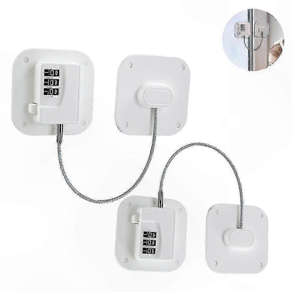 Dual Combination Lock for Refrigerators - Heavy Duty Fridge Security Solution