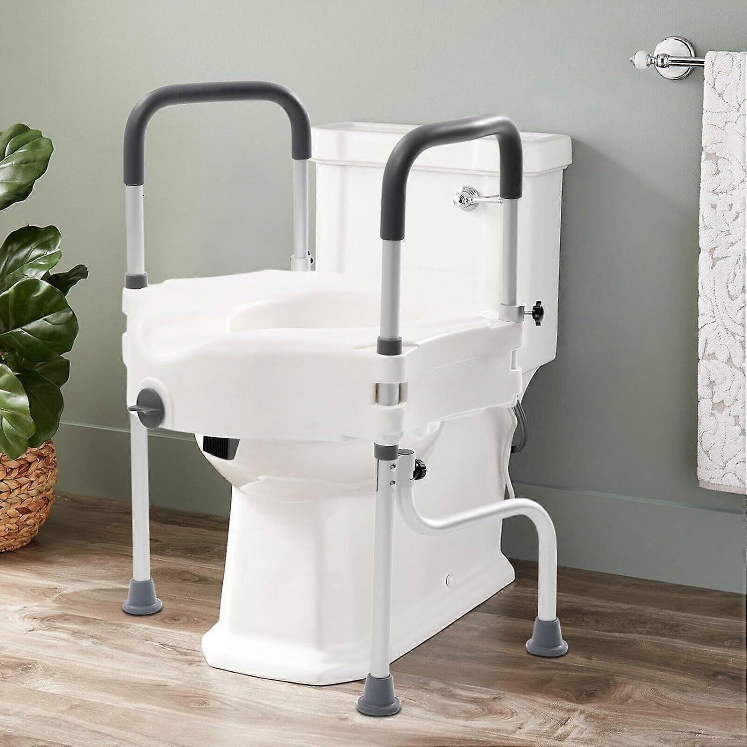 Toilet Seat Raise, Height Adjustable Moveable Toilet Standing Frame For Disabled And Elderly, 150 Kg Capacity