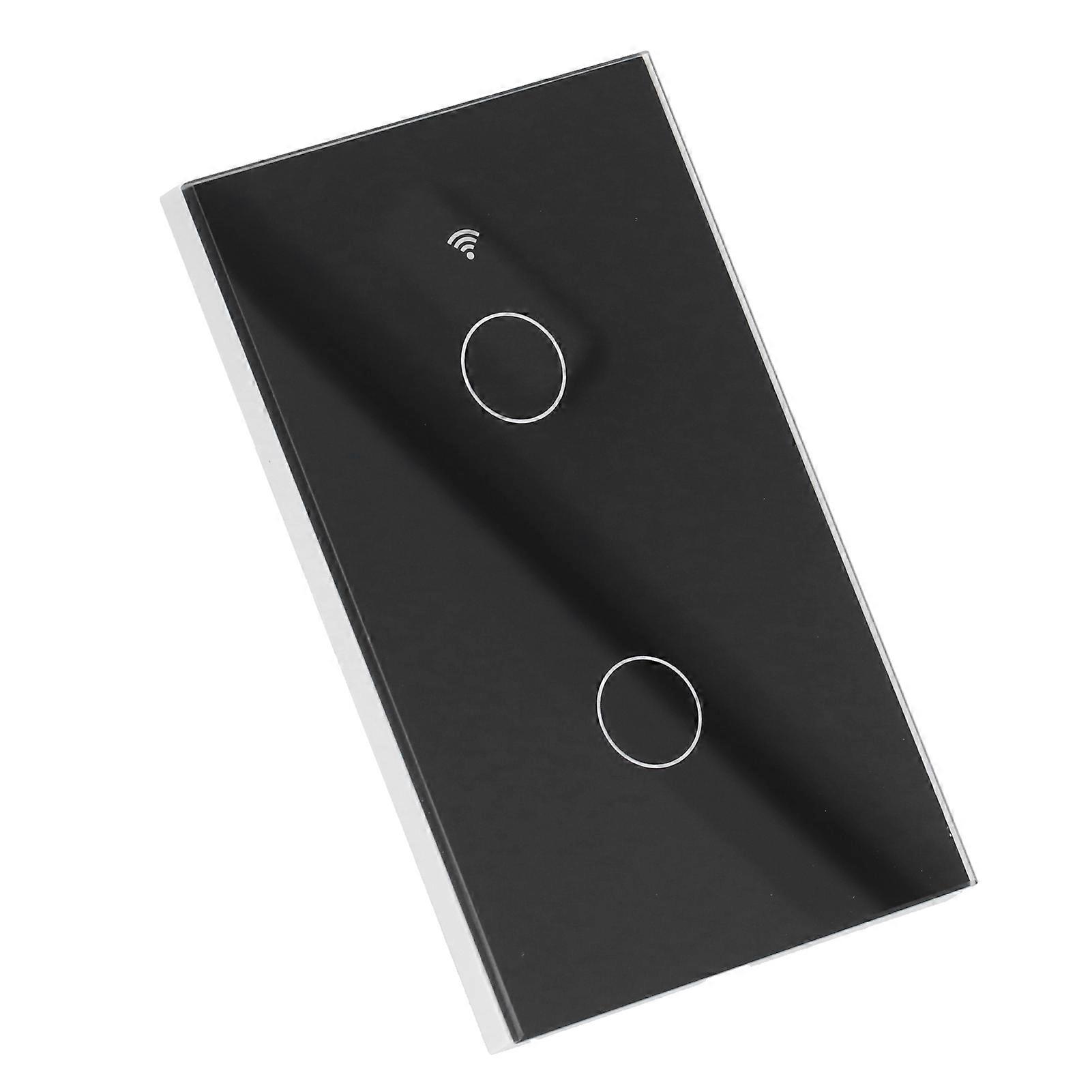 Zigbee 2-Gang Wall Touch Light Switch AC 100-240V 10A