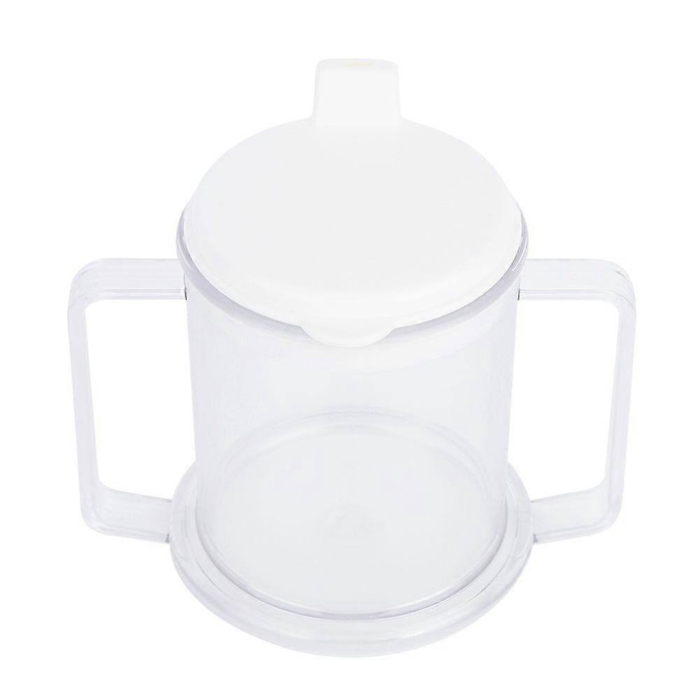 Double Handle Mug Lightweight Water Drinking Cup Spill proof Sippy Cup for Children Elderly