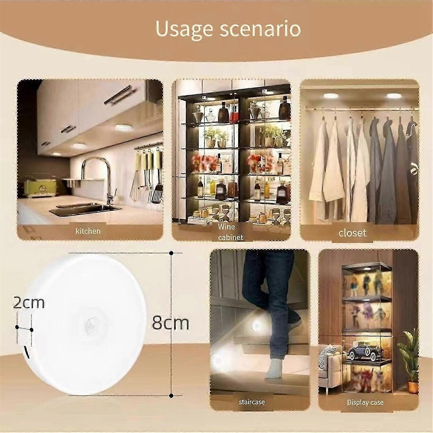LED remote control three-color cabinet light