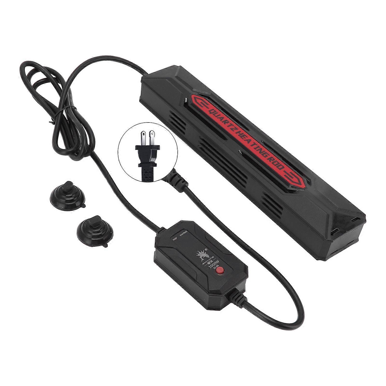 Aquarium Quartz Heater Constant Temperature Energy Saving Safe Fish Tank Heating Rod with LED Controller 1000W US Plug 110V