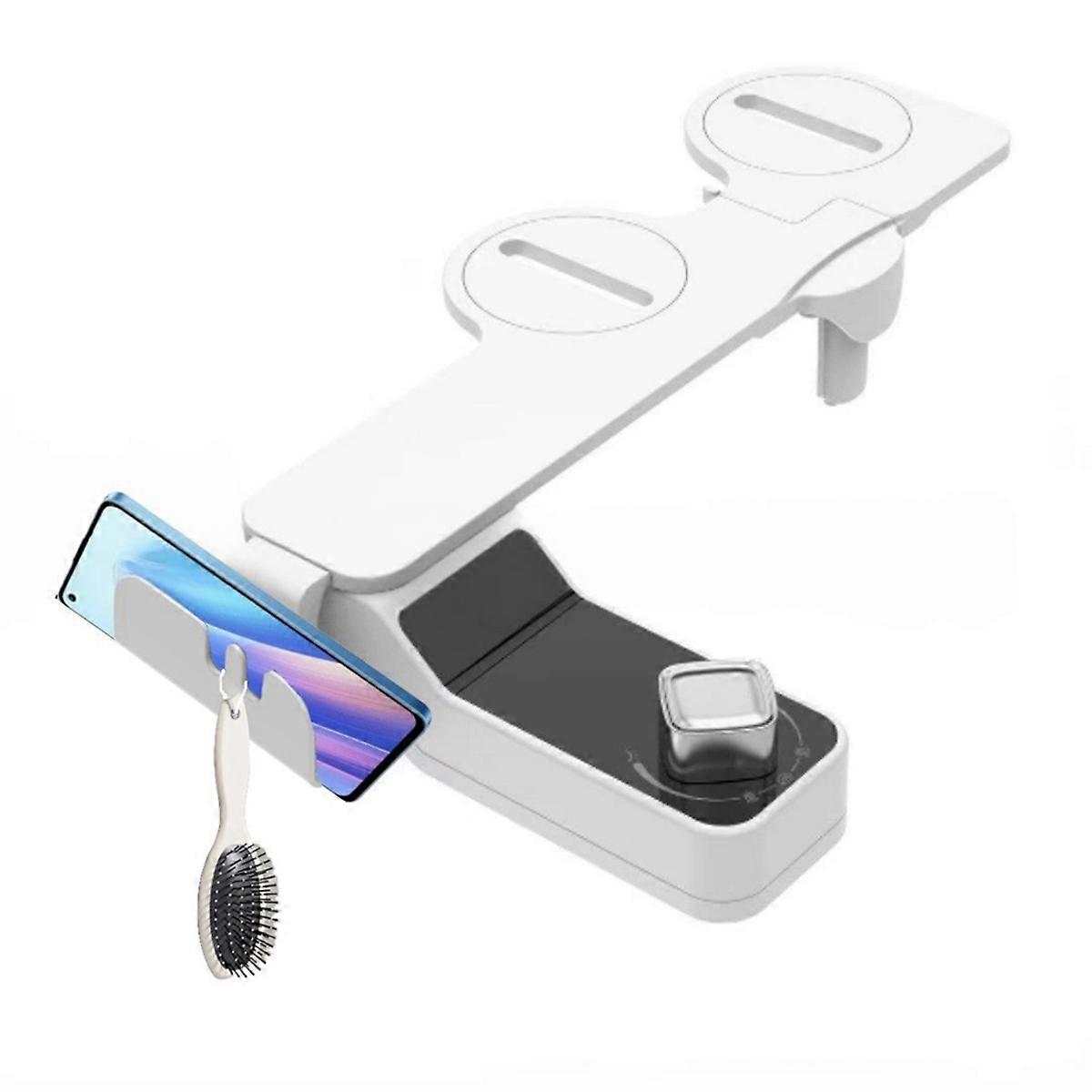 Non-Electric Cold Water Bidet Attachment for Toilet Self-Cleaning Dual Nozzle Sprayers with Adjusta