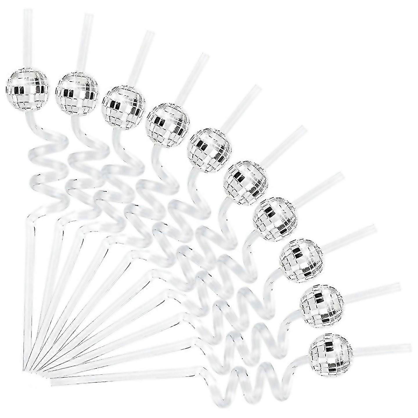 Für Mini Disco Strohhalm 20 Stück Kunststoff Dekorative Strohhalme