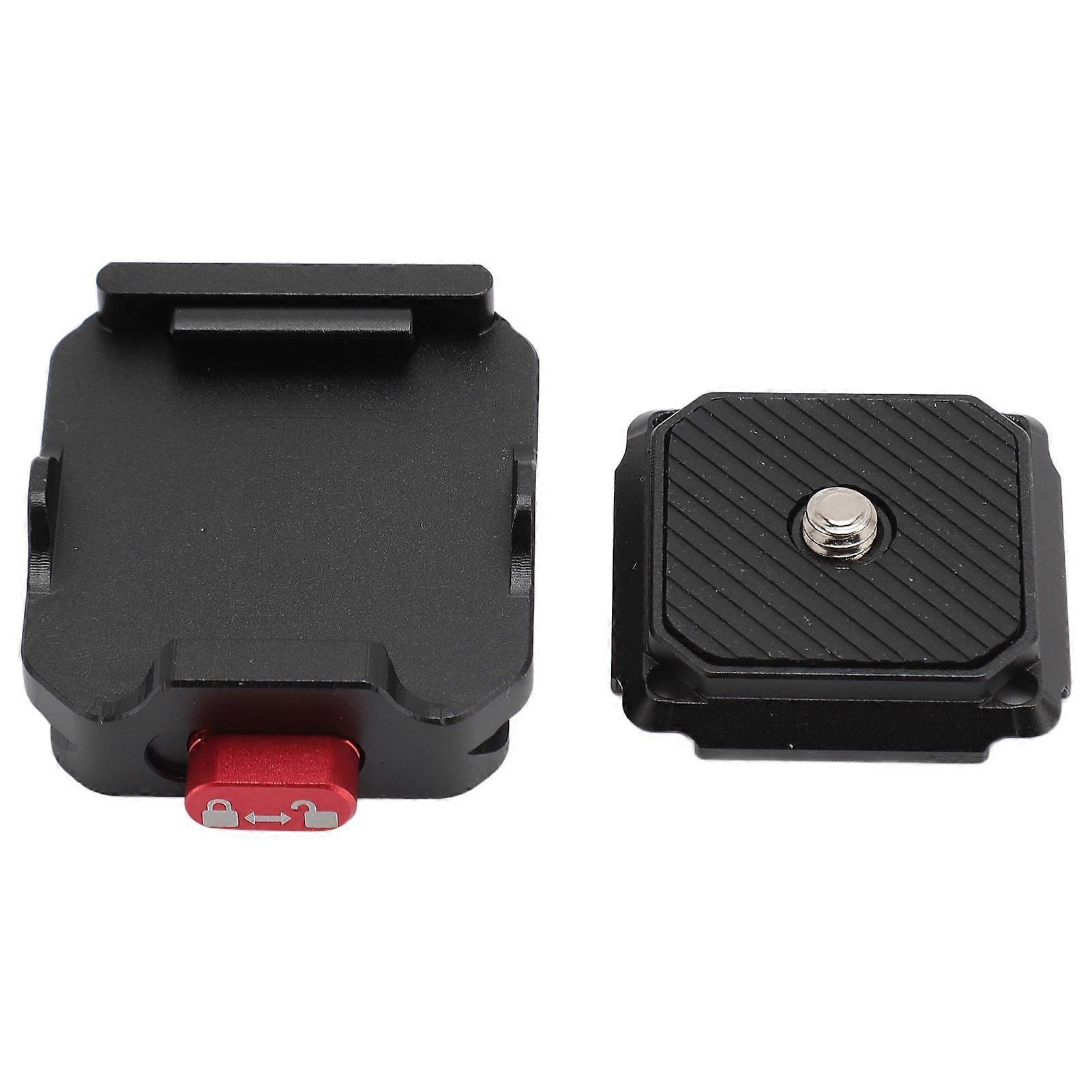 Camera Quick Release Plate Aluminum for Arca 1/4inch 3/8inch Thread QR Camera Mount Plate for DSLR Camera Stabilizer Ball Heads Tripods