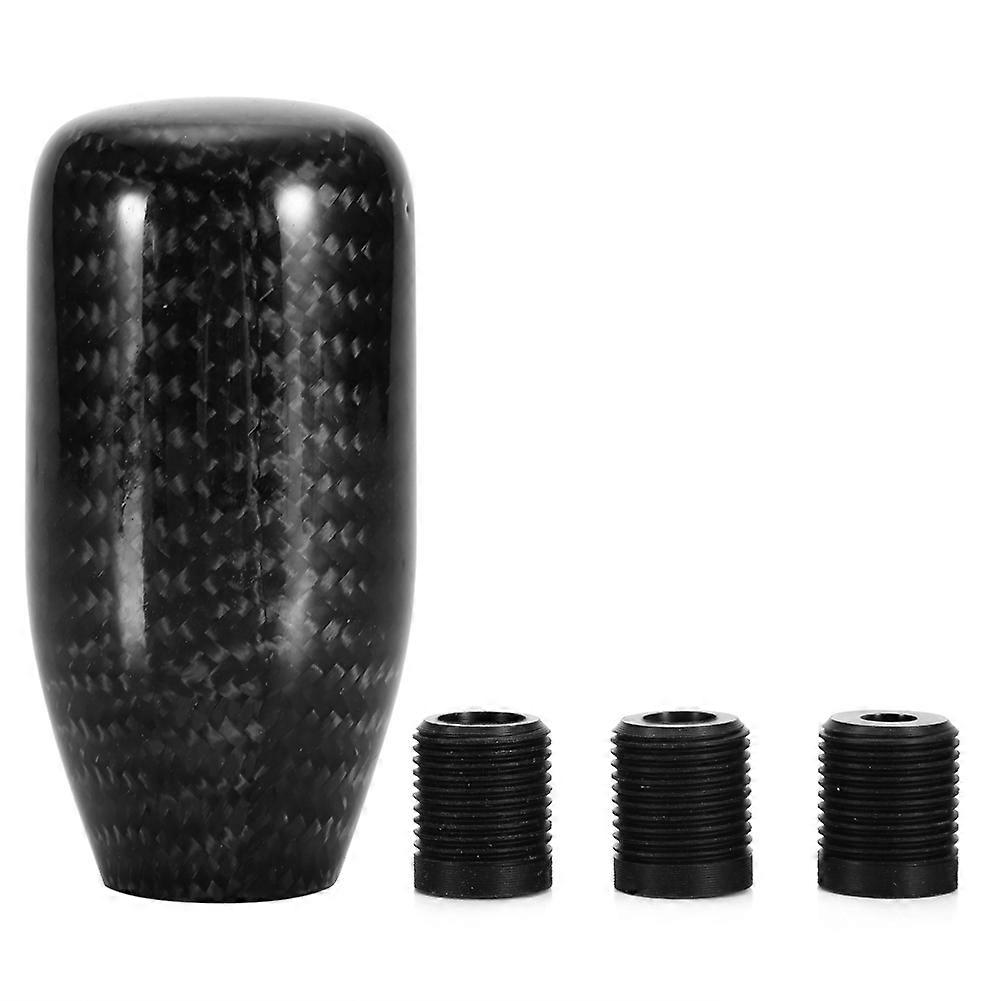 Universal Carbon Fiber Gear Shift Knob, Black