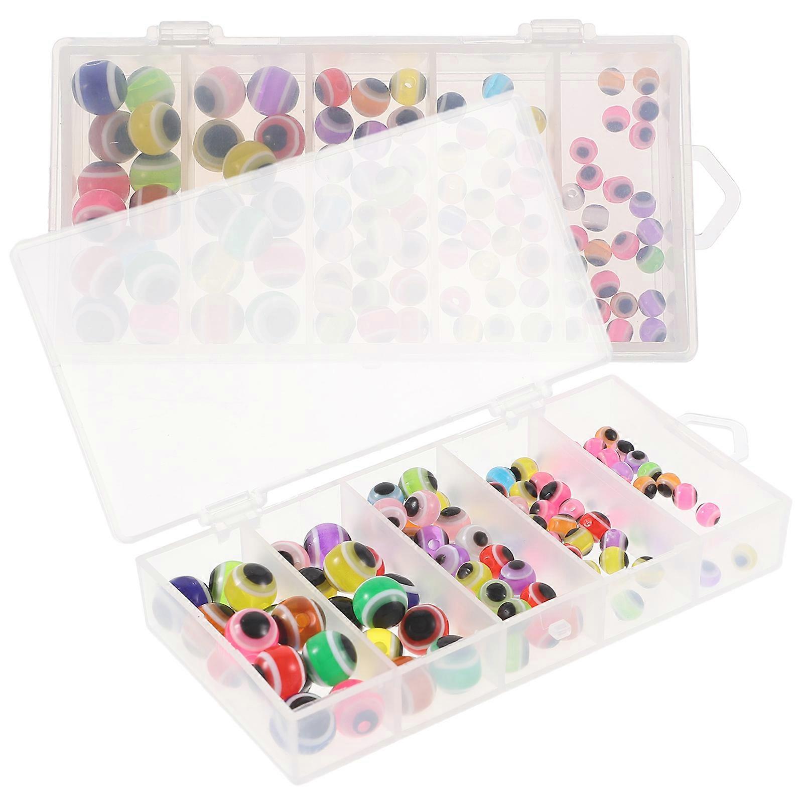 Evil Eye Beads Multi-Use Resin Bracelet Beads for Jewelry Making 100Pcs