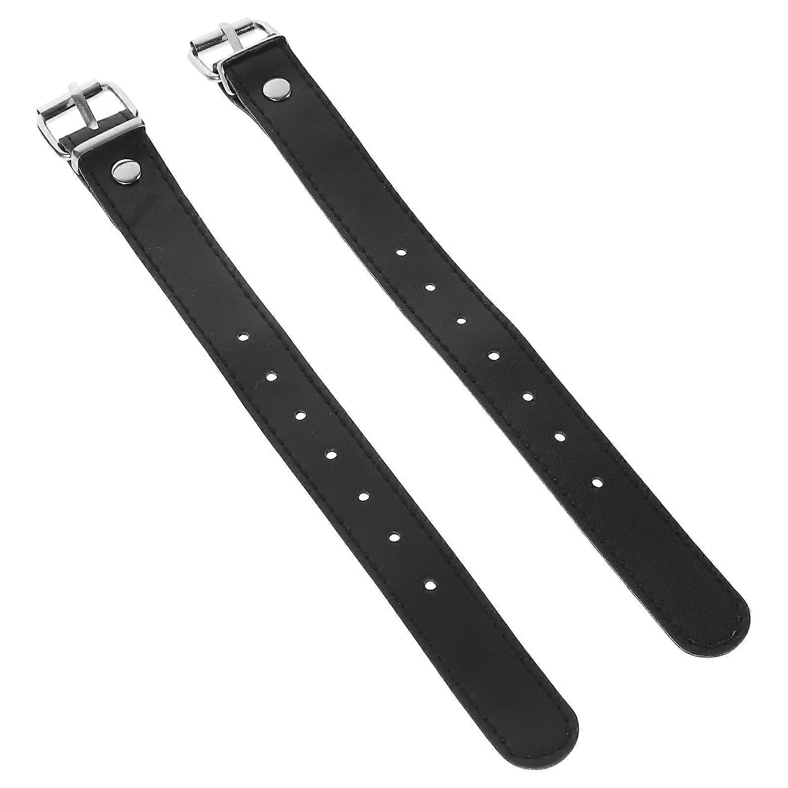 Adjustable Bike Front Basket Strap for Binding Up Use 3Pairs Black