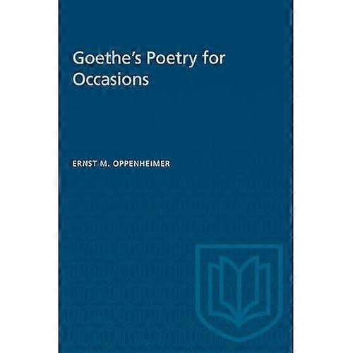 Goethe's Poetry for Occasions