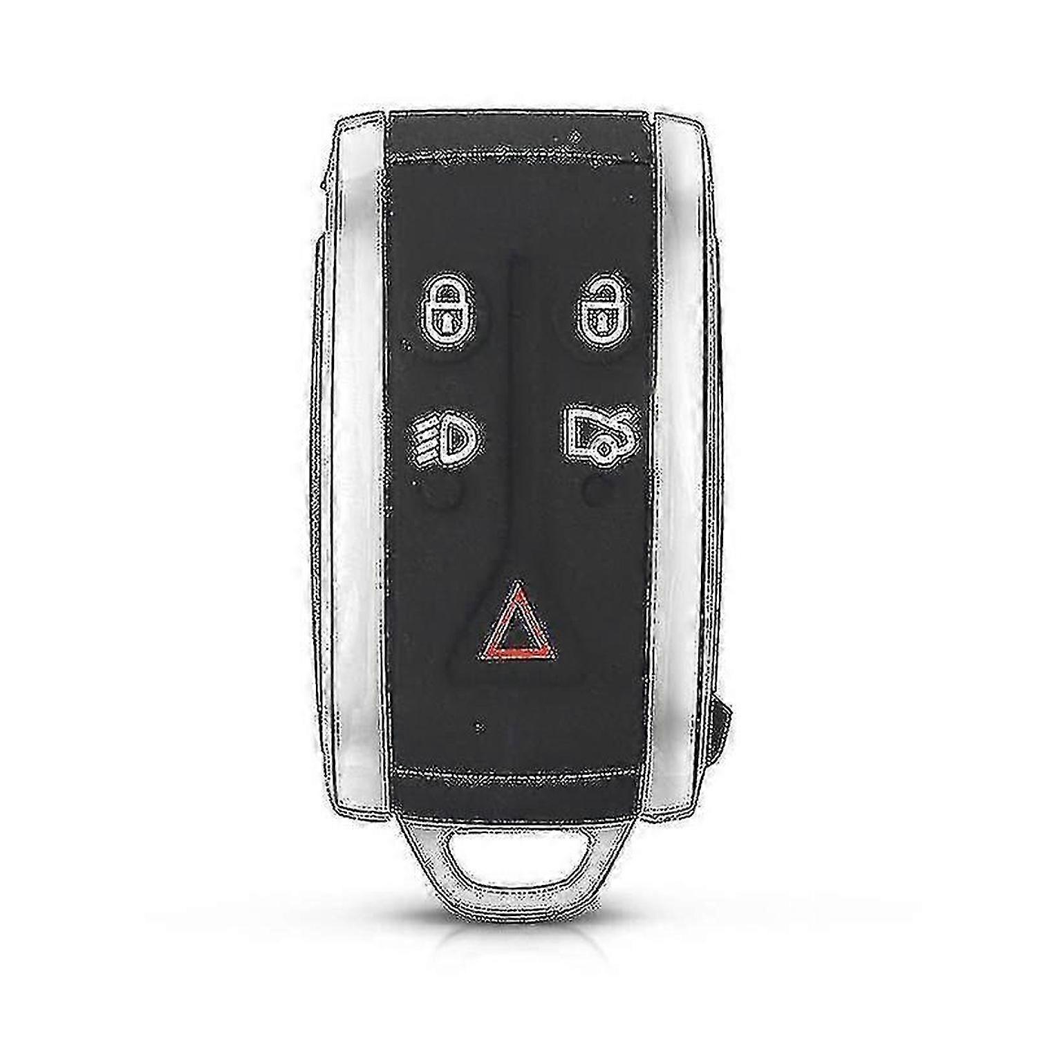 Car Remote Smart Keys Shell Cover Replacement With 5 Button For Jaguar X Xf Xk