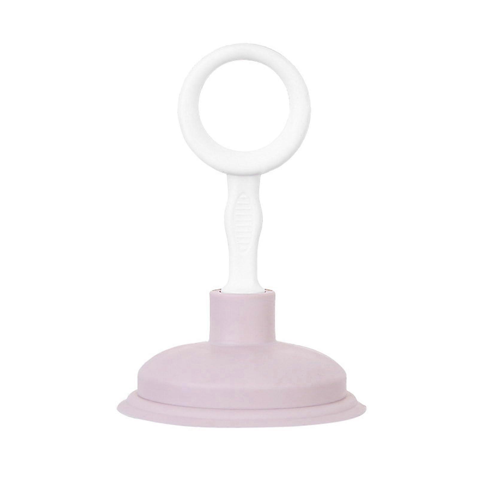 Flushing Plunger With Strong Suction And Suction Cup For Drains Pink Kitchen And Bathroom Excavator Style