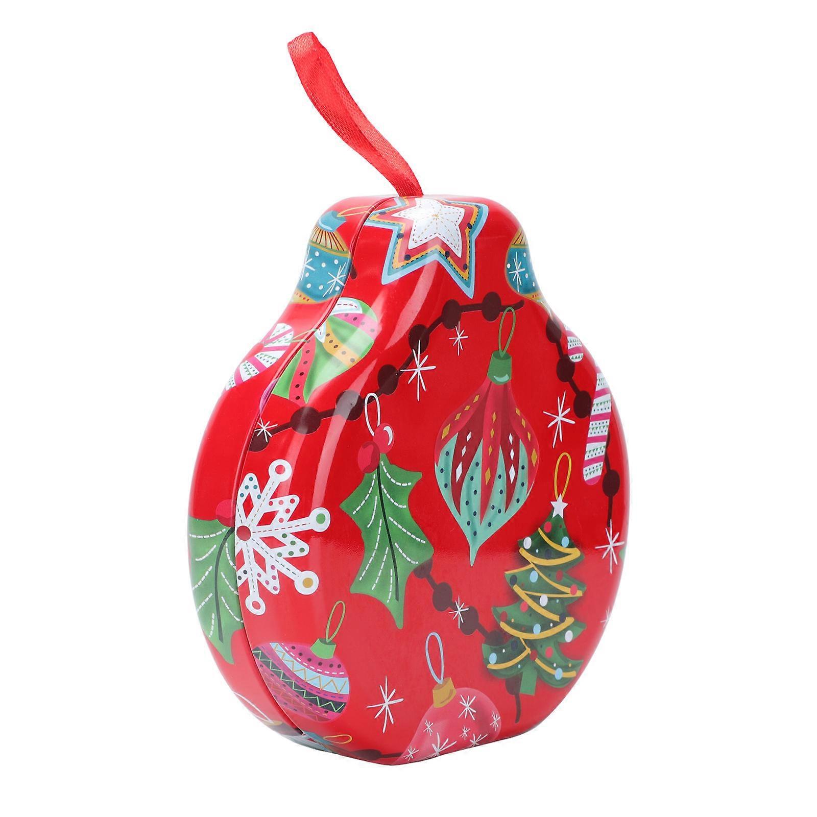 Christmas Candy Box Iron Packaging Box for Xmas 1Pcs