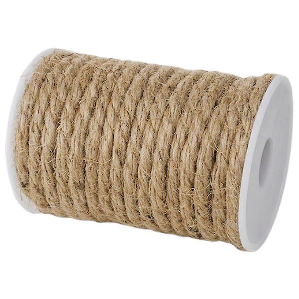 Craft Jute String Thick Twine Rope for DIY Use 1 Roll Khaki