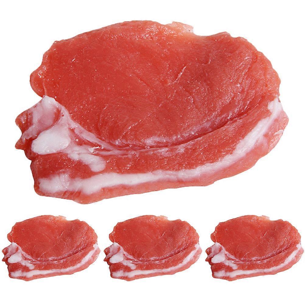Artificial Pork Model Resin Collection with 4Pcs Realistic Pork Display