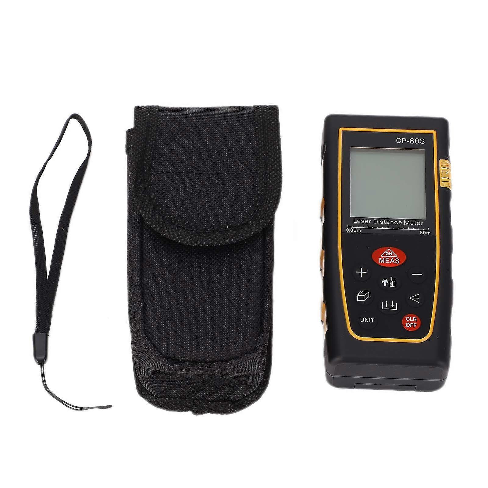 0,05 bis 60 m Entfernungsmesser, hochpräzises LCD-Display, Hand-Entfernungsmessgerät für Profis und Heimwerker