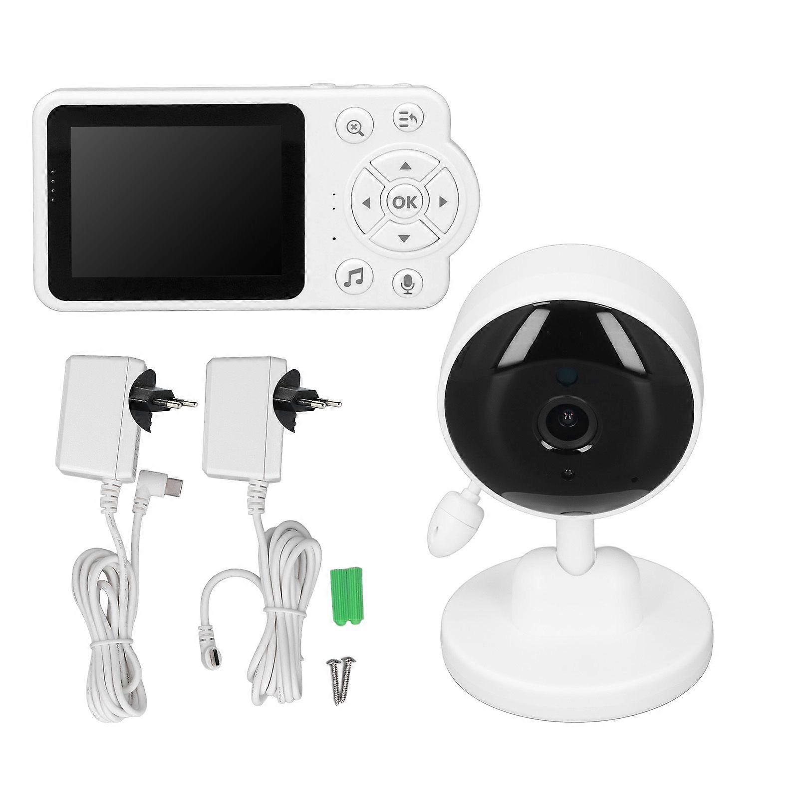Wireless Baby Monitor 2.8 Inch Baby Security Camera with VOX Mode Night Vision 2 Way Talk Temperature Sensor