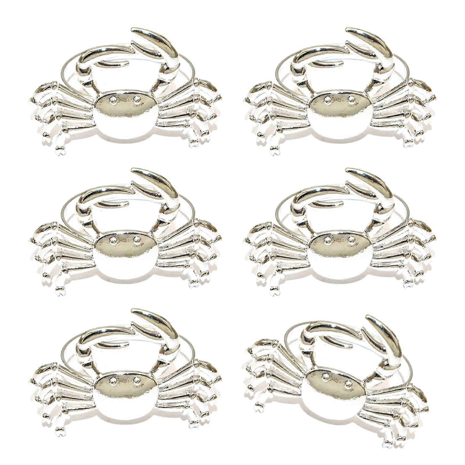 Sustainable Metal Crablet Napkins Holders Reusable Table Decoration for Dining and Parties Multicolor