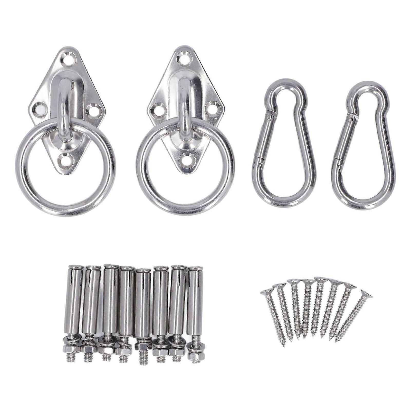 Hammock Hanging Set with Screw Connection Ring Expansion Screw Buckle High Hardness Swing Hanging Kit