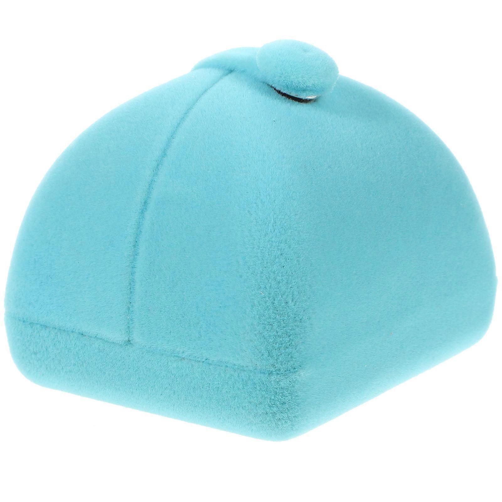 2Pcs Wedding Ring Box Blue Ring Holder for Storage Use Elegant