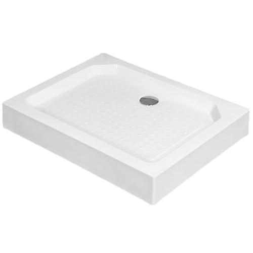 AntiSlip Shower Pan Base With Massage Surface, Load Capacity, Drain Cover And Pipe, 80x120 Cm (31.4x47.2 In)